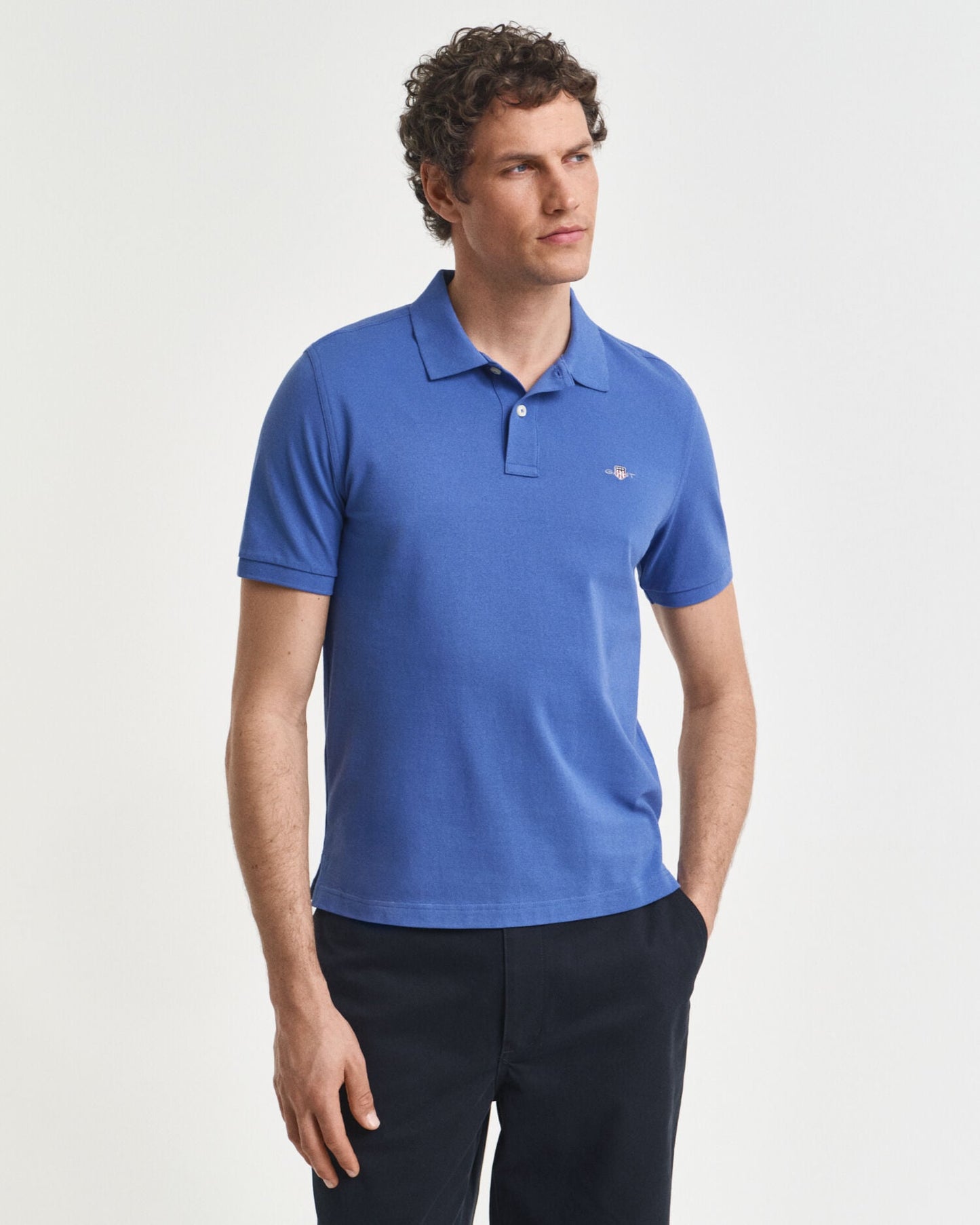 Regular Fit Shield Pique-Poloshirt