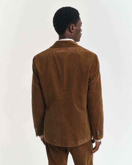Blazer en velours côtelé coupe droite