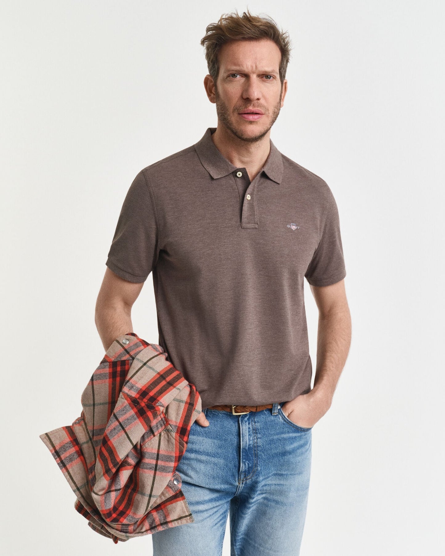 Regular Fit Shield Pique-Poloshirt