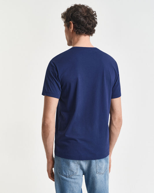 T-shirt écusson coupe droite