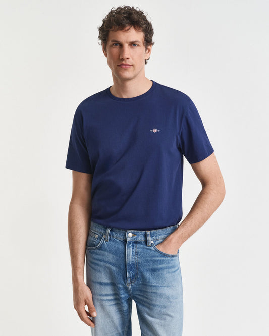 T-shirt écusson coupe droite