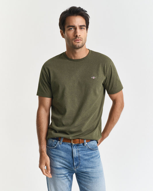 T-shirt droit avec écusson