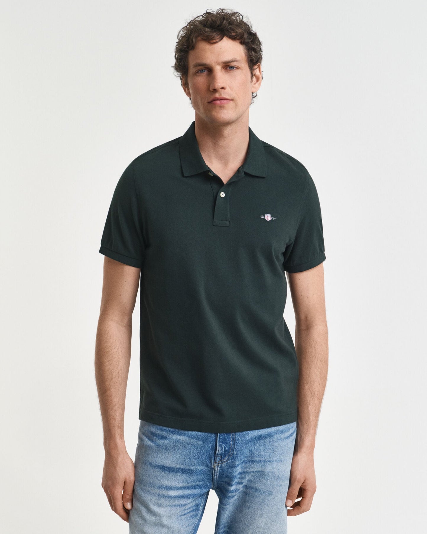 Regular Fit Shield Piqué-Poloshirt