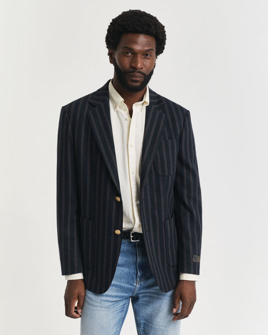 Blazer Club en flanelle rayée