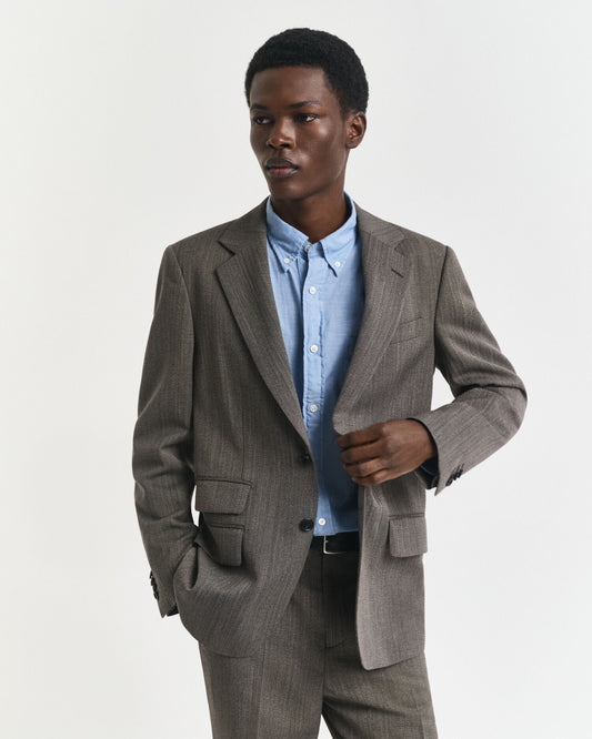Veste de costume à chevrons