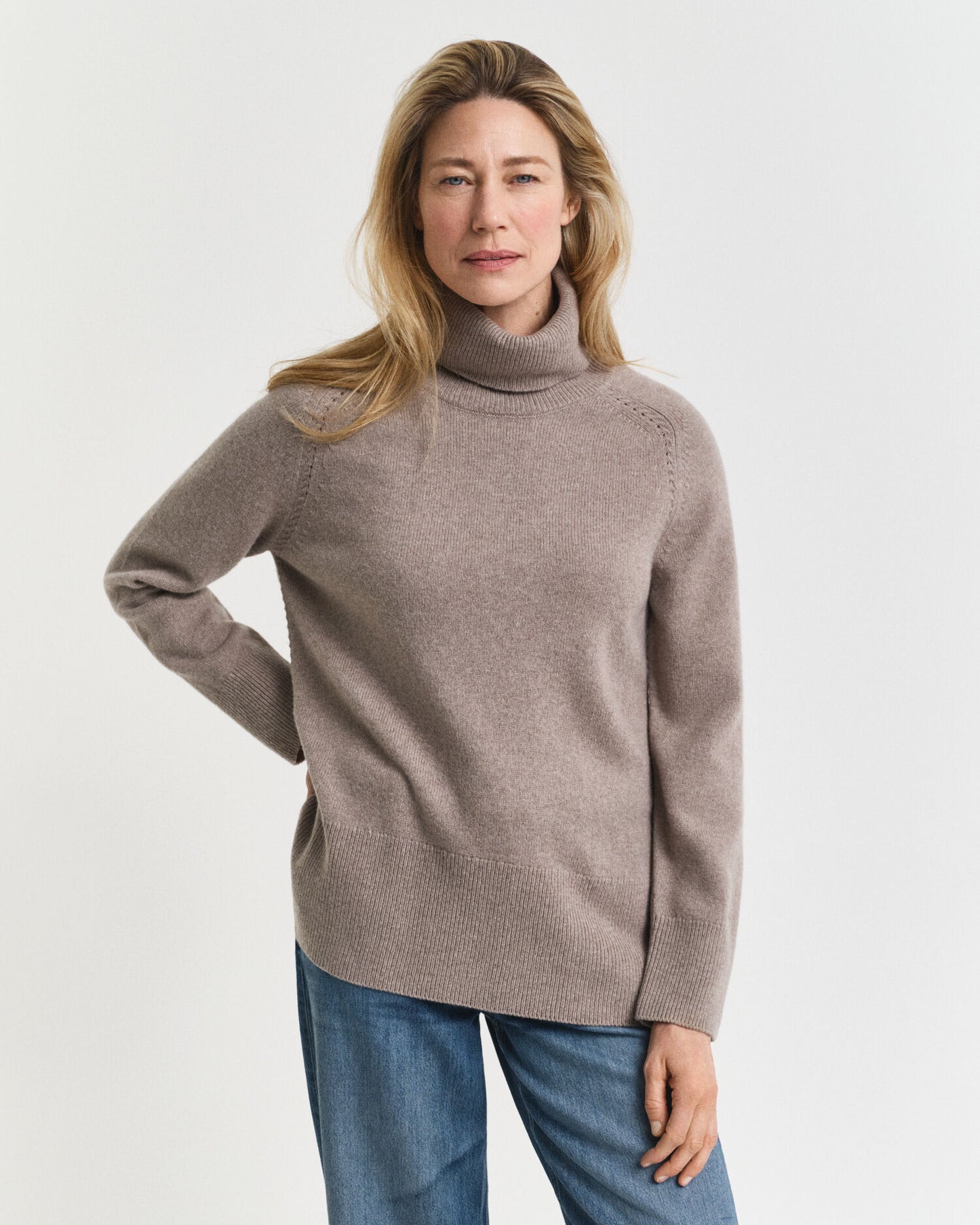 Pull Col Roulé en Laine et Cachemire Doux