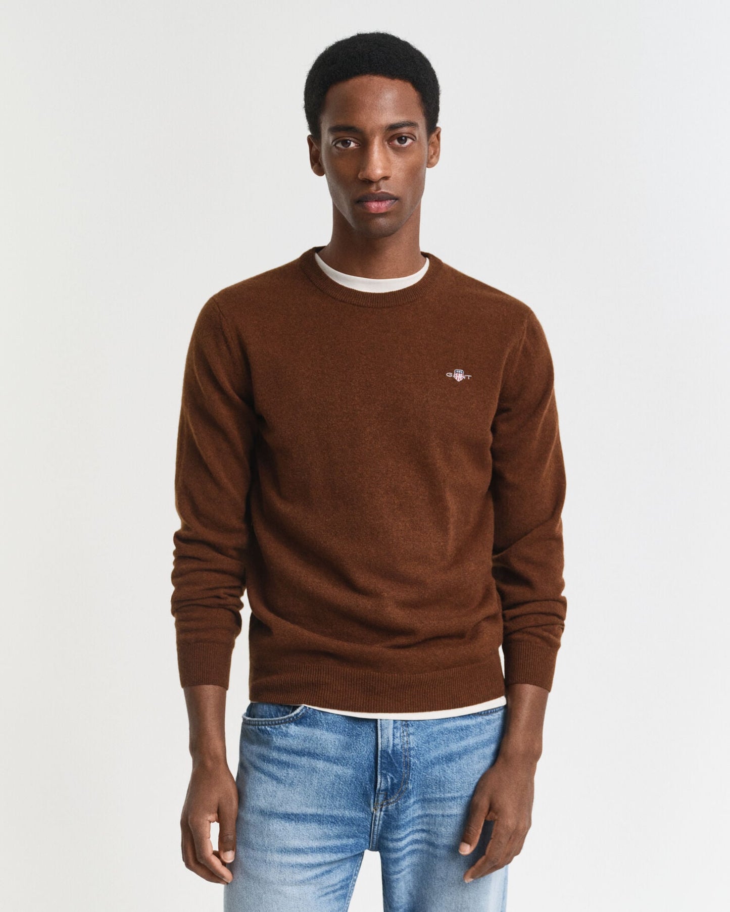 Pull ras du cou en laine d'agneau ultra-fine