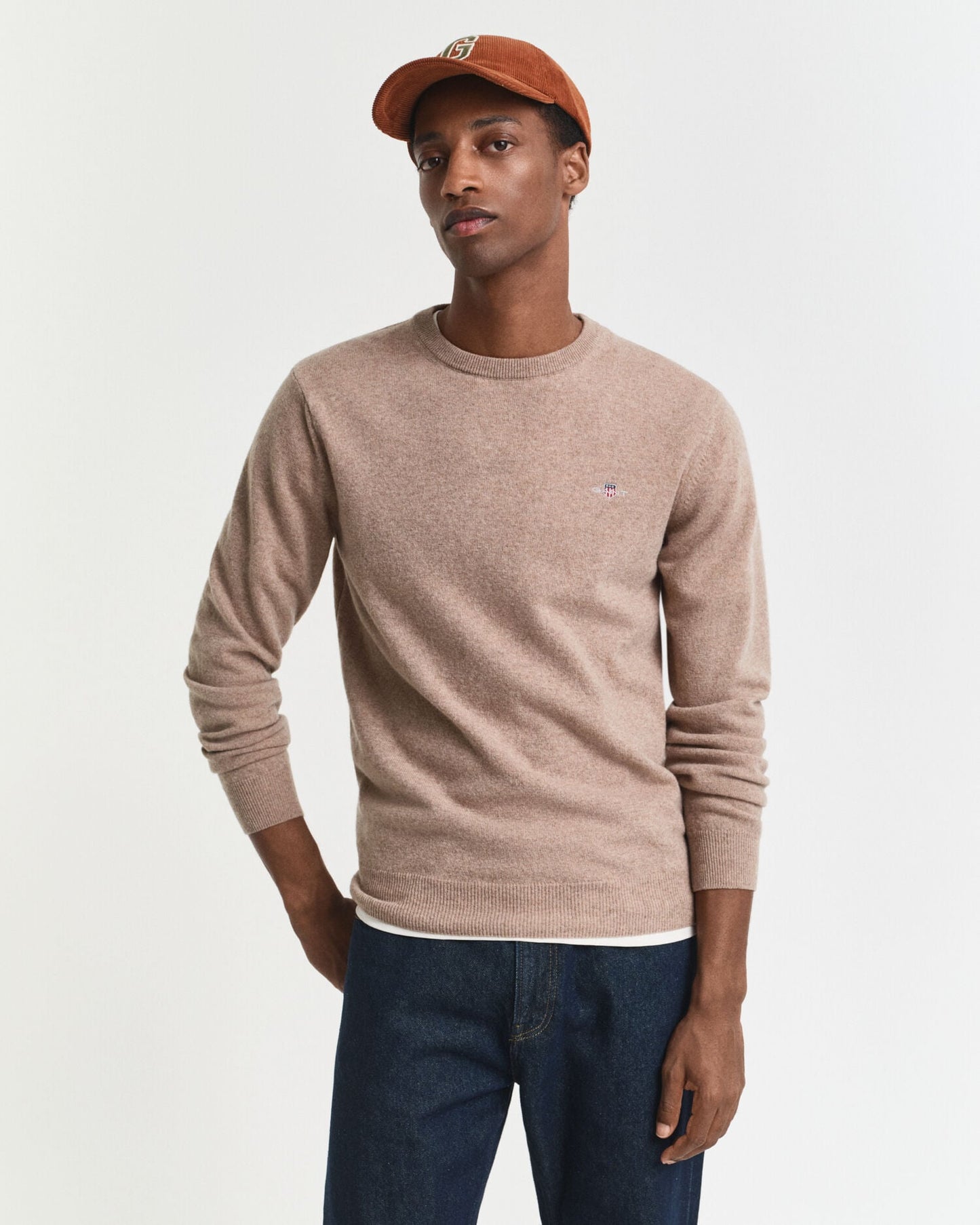 Pull ras du cou en laine d'agneau ultra-fine