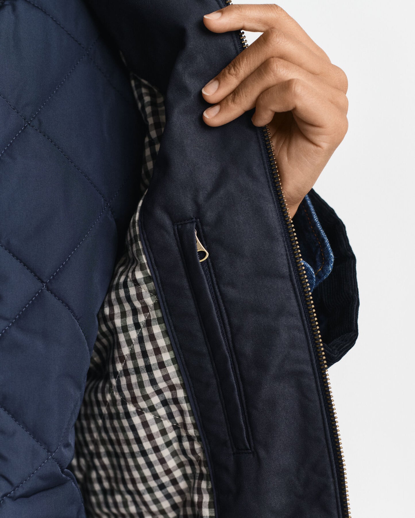 Veste Double Pont en Coton Ciré