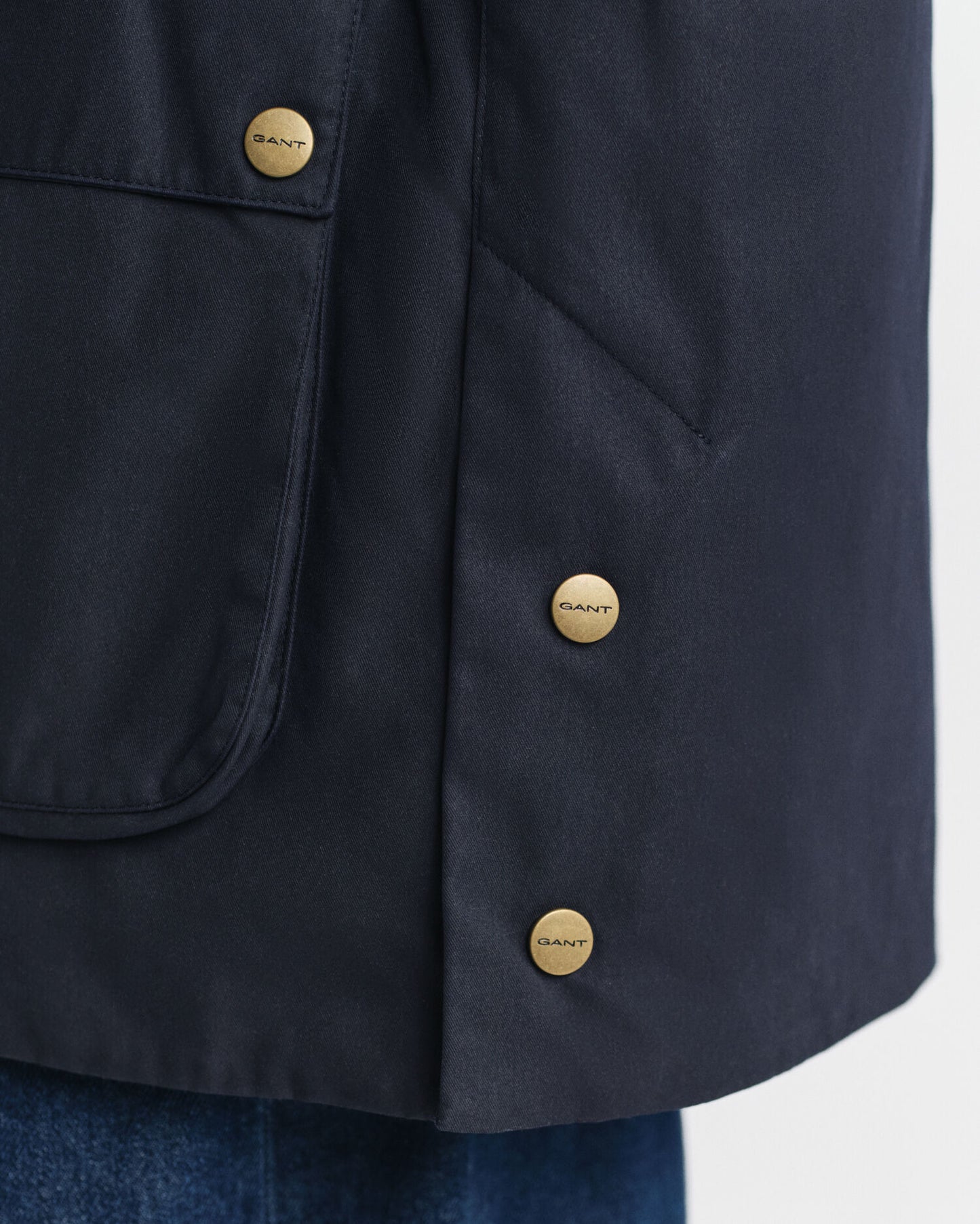 Veste Double Pont en Coton Ciré