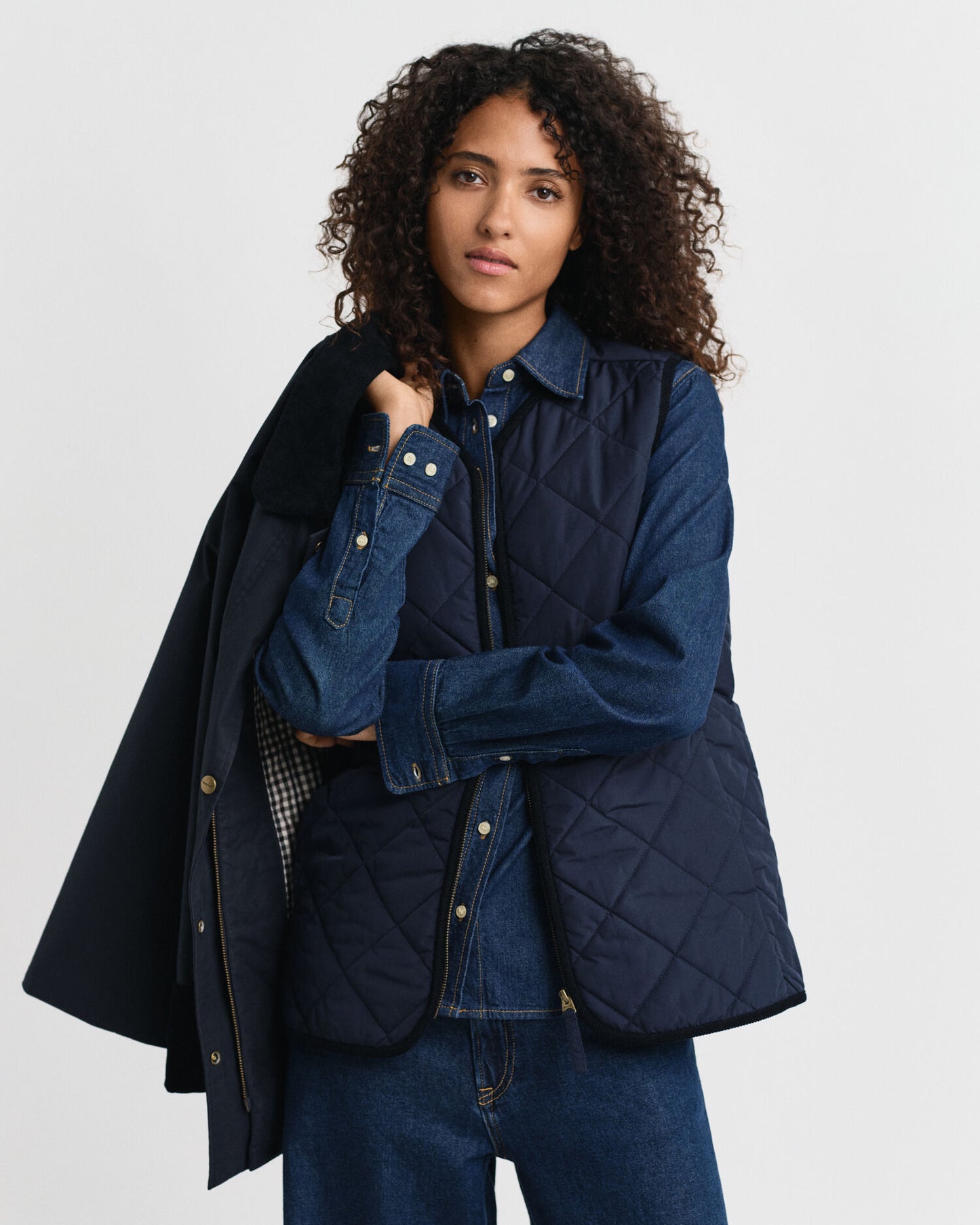 Veste Double Pont en Coton Ciré