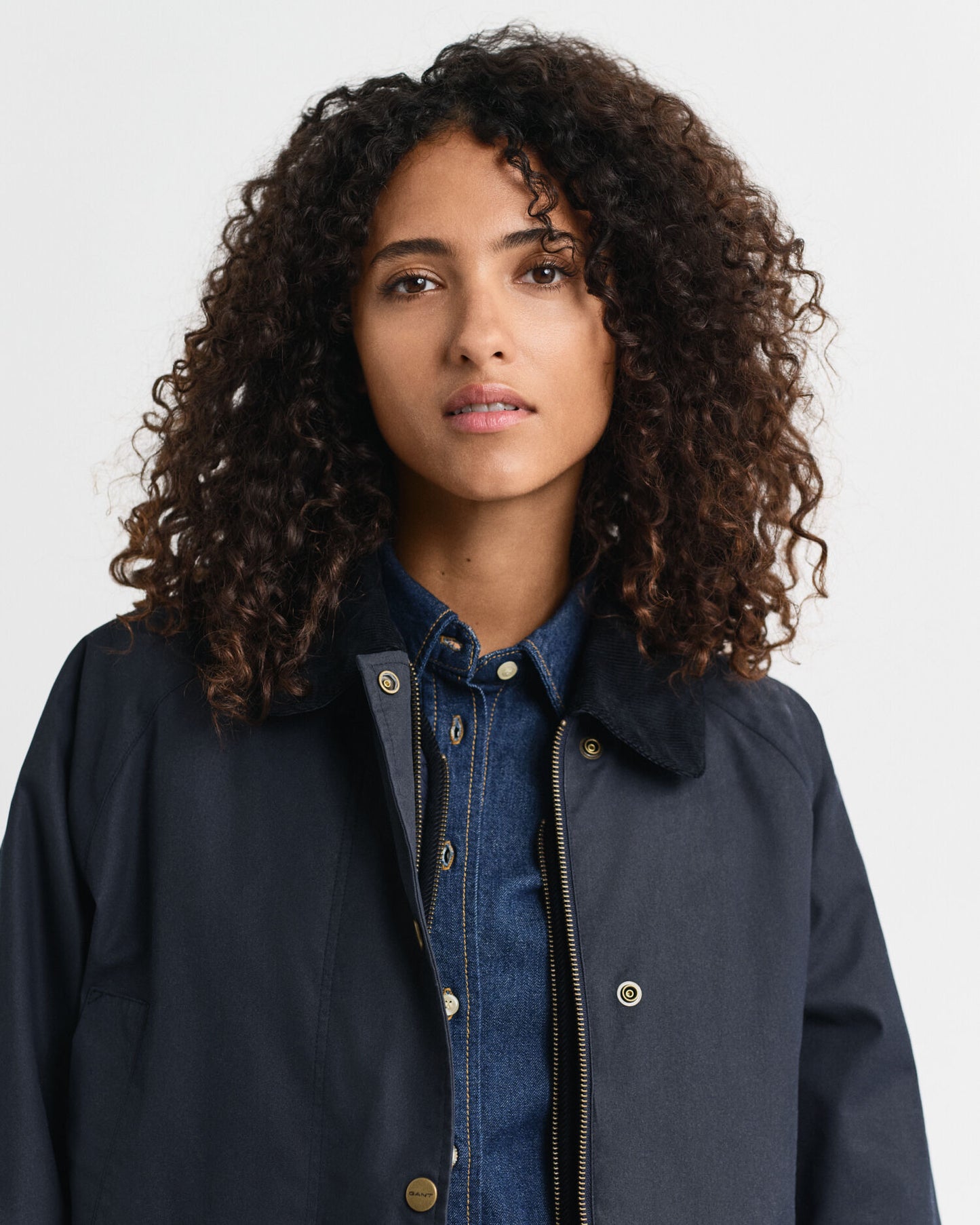 Veste Double Pont en Coton Ciré