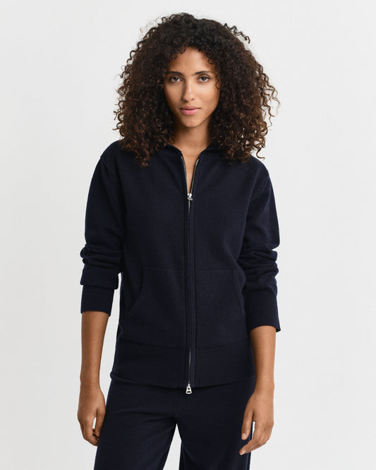 Superfine Lambswool Zip Hoodie