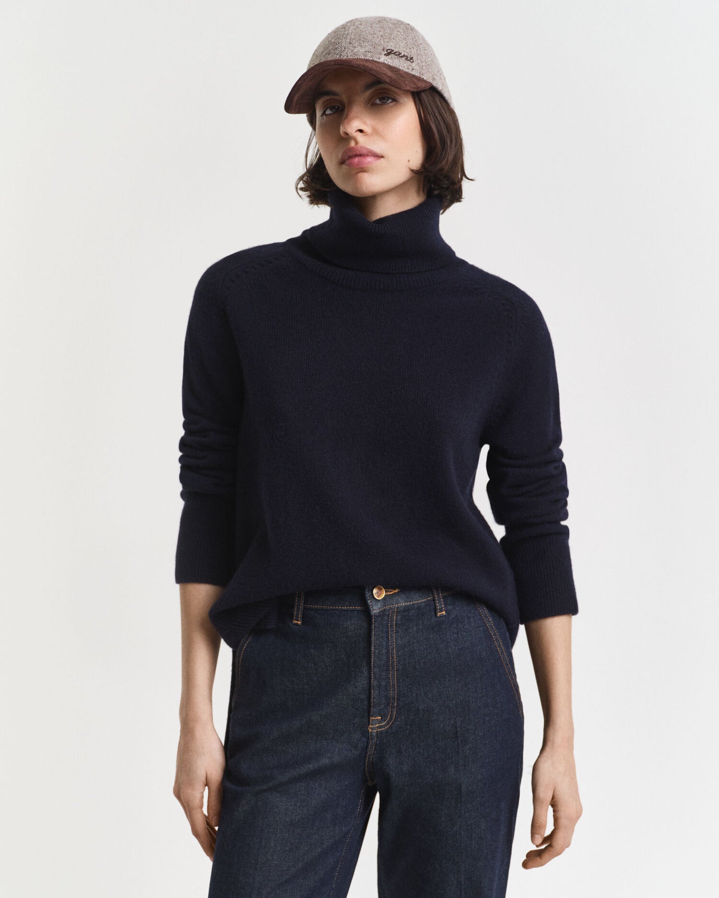 Pull col roulé en doux mélange laine et cachemire