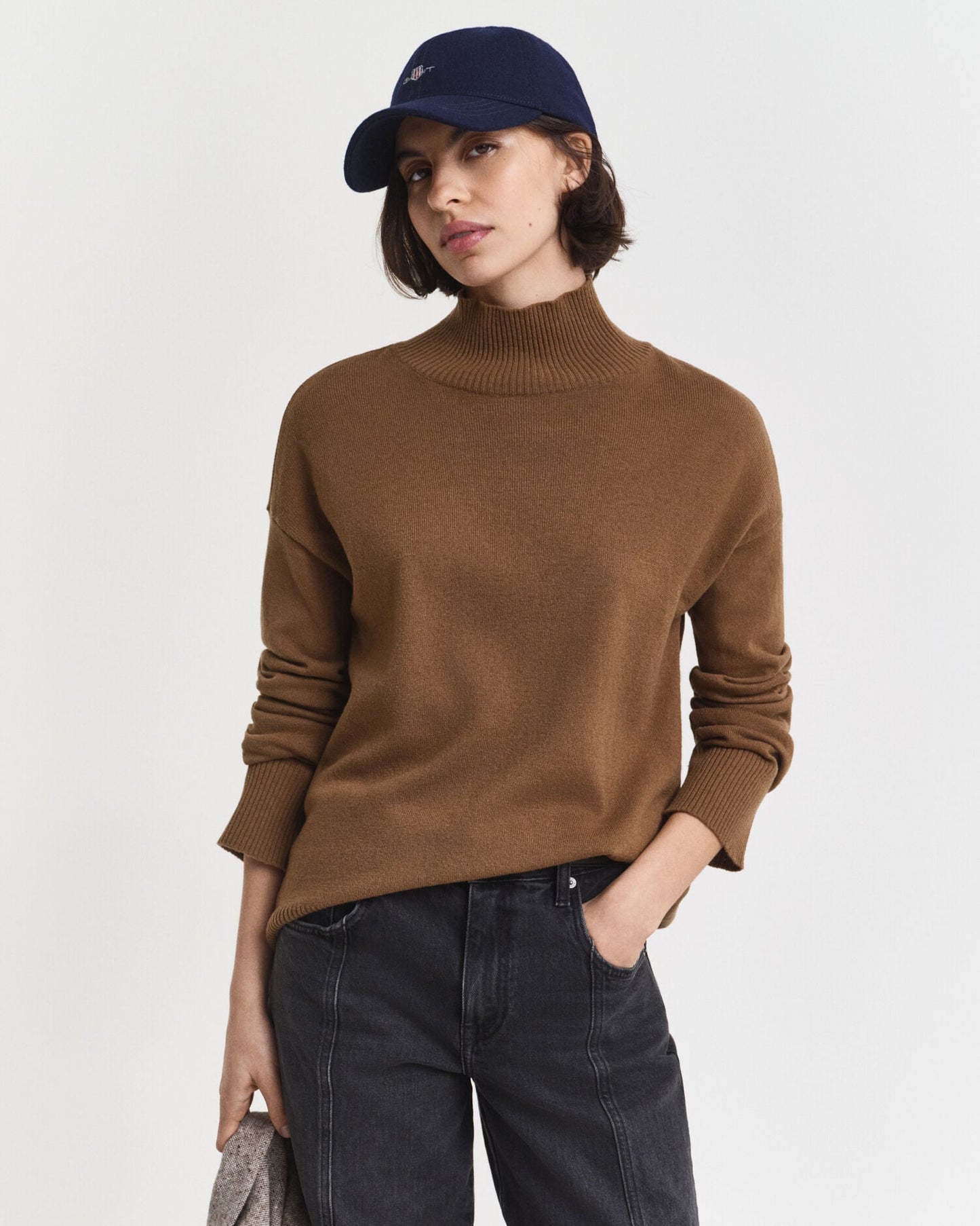 Pullover aus extrafeiner Lammwolle mit Rollkragen