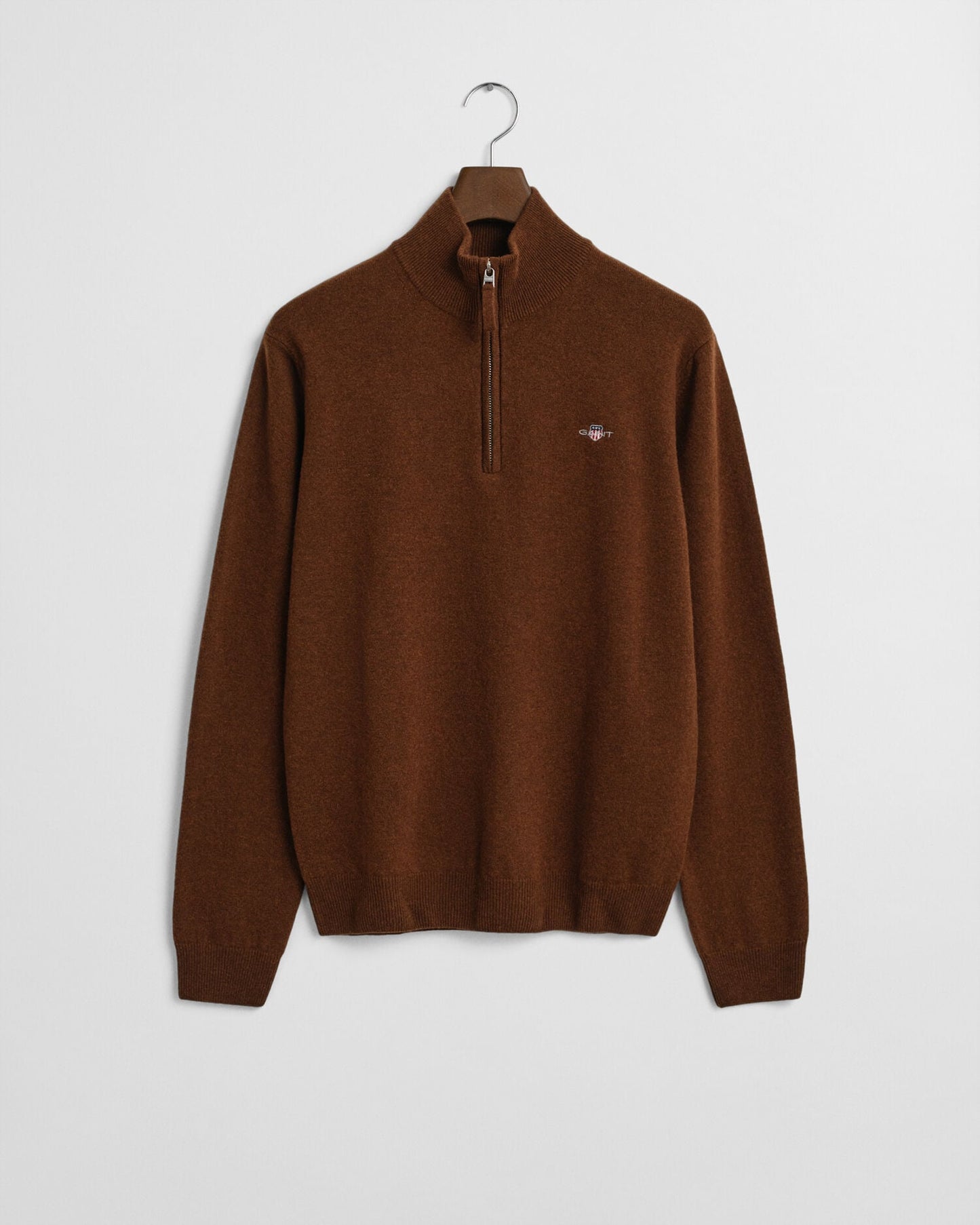 Superfeiner Lammwoll-Half-Zip-Pullover