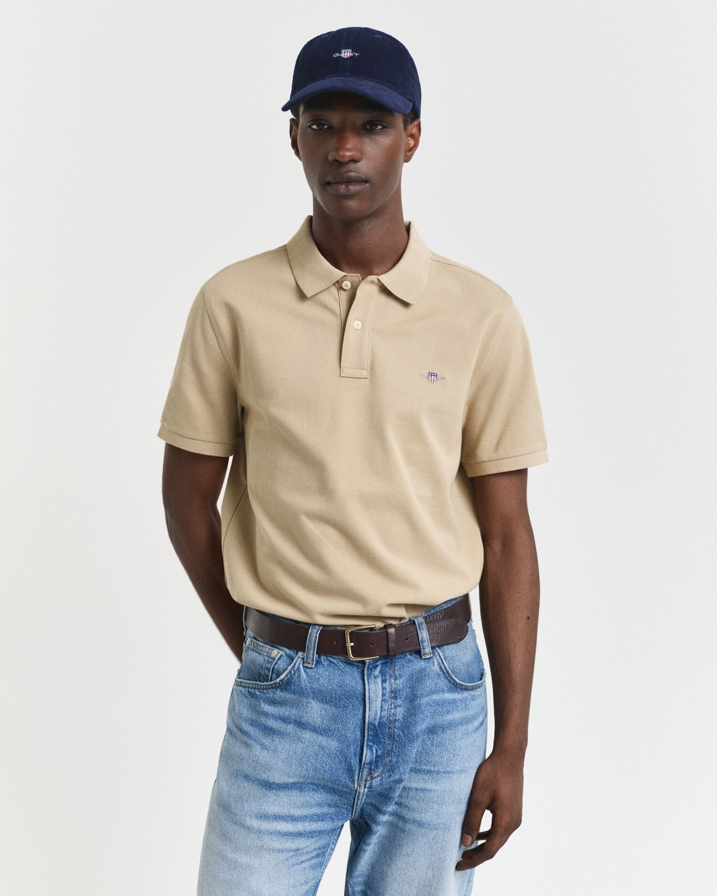 Regular Fit Shield Piqué-Poloshirt