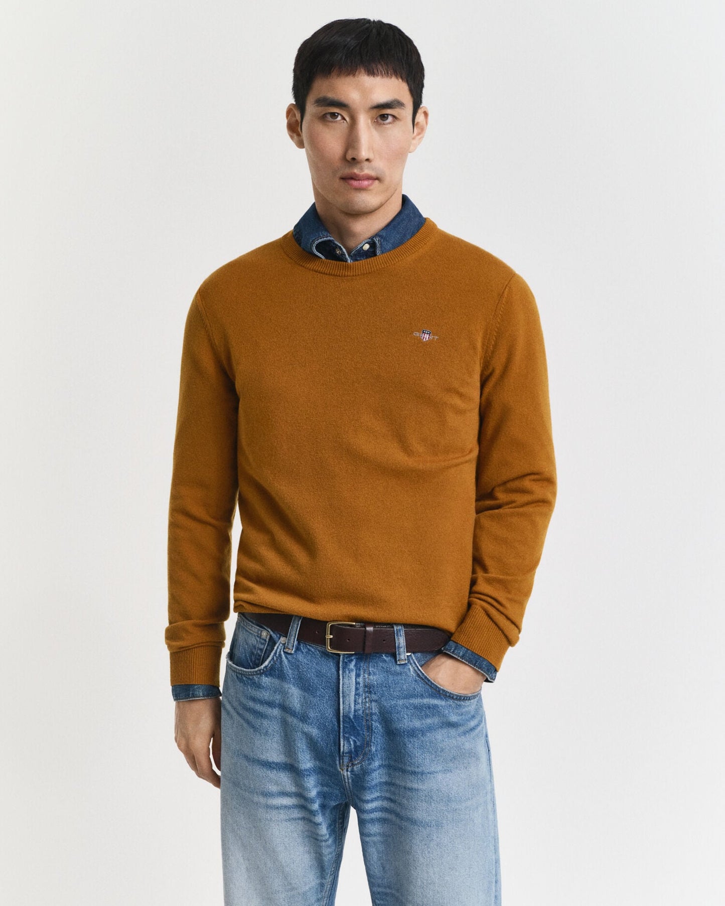 Pull ras du cou en laine d'agneau ultra-fine