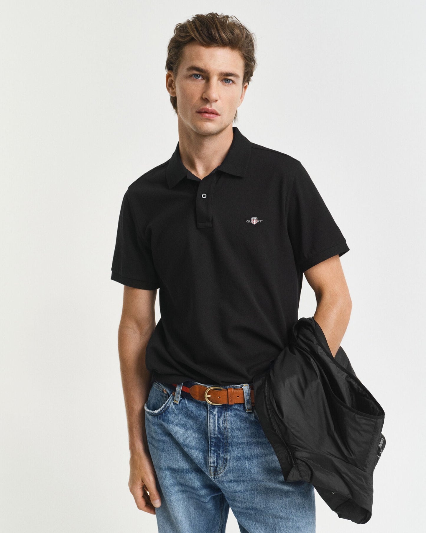 Regular Fit Shield Pique-Poloshirt