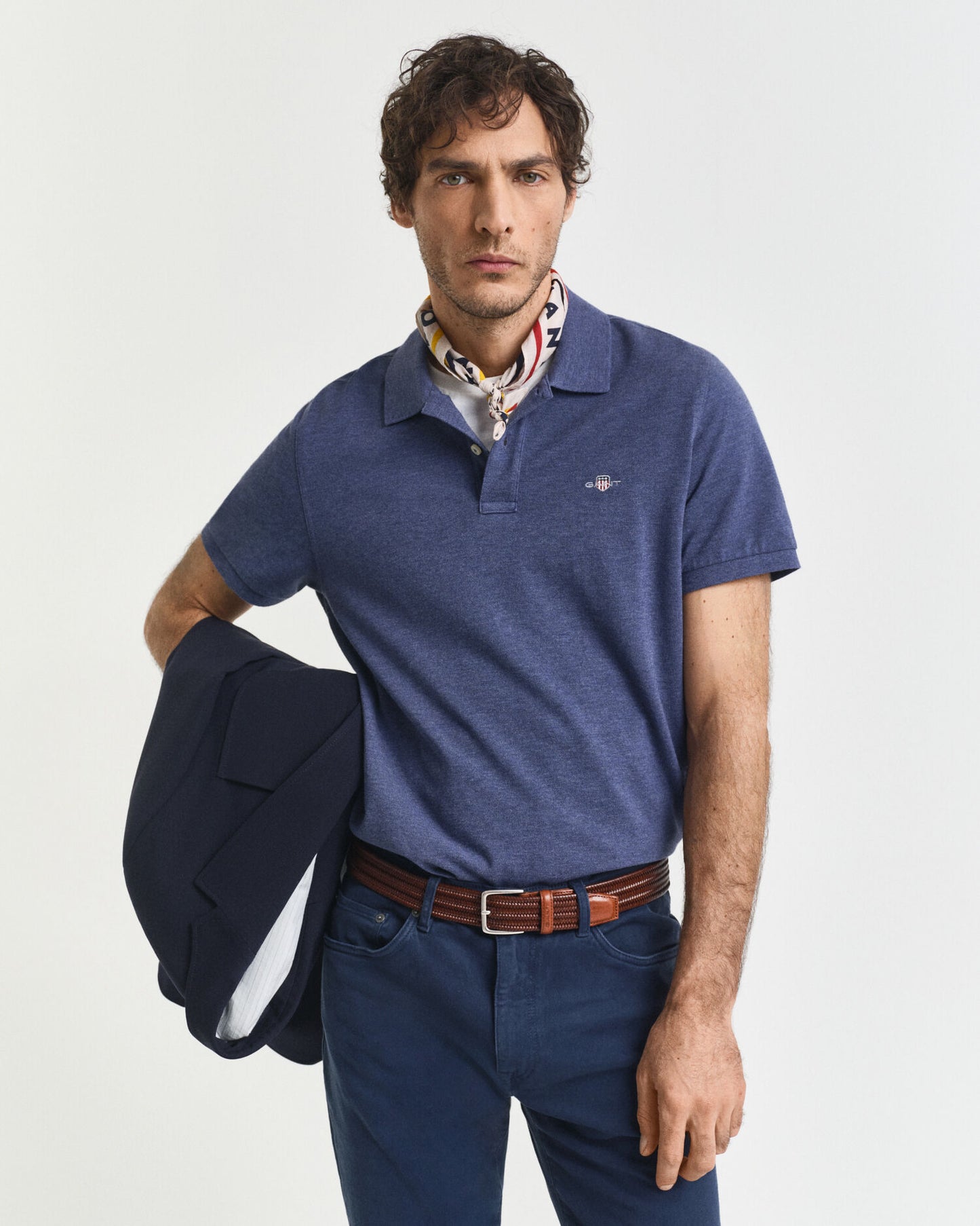 Regular Fit Shield Pique Polohemd