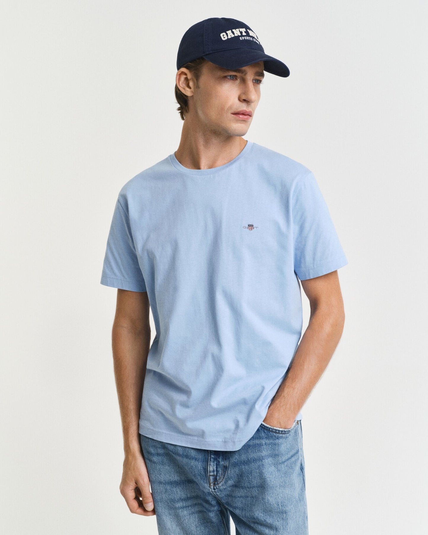 T-shirt Regular Coupe Droite avec Écusson